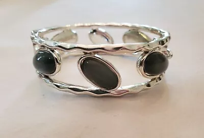 ROBERT LEE MORRIS Vintage Bracelet With Smokey Grey Moonstone Like Accents • $16