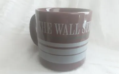 $19.99 • Buy Wall Street Journal Newspaper Vintage Advertising Mug Cup Made England Maroon 