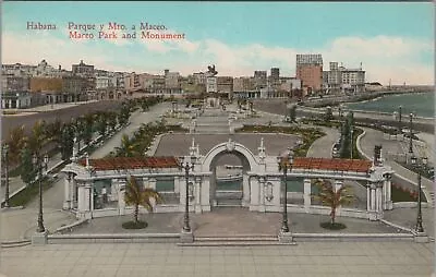 Postcard Maceo Park And Monument Habana Cuba  • $20