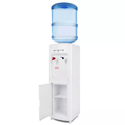 5 Gallon Top Loading Hot/Cold White Water Dispenser Freestanding W/ Child Lock • $109.99