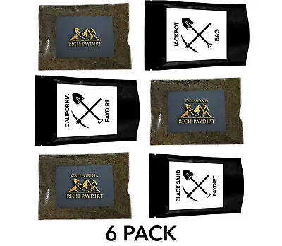 Bundle Paydirt Bags Guaranteed Rich Gold Panning Paydirt | 6 Bags Gold Hunt • $20.50