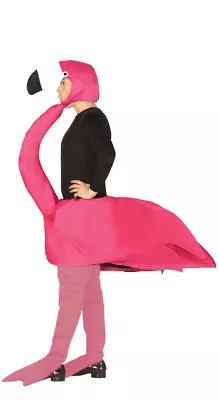 £39.99 • Buy DELUXE Adult Flamingo Fancy Dress Costume Bird Men Ladies Animal Unisex Stag Do