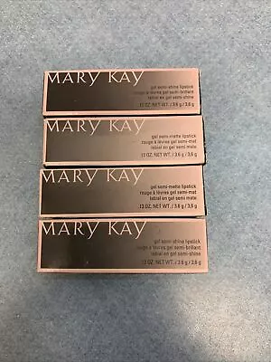 Mary Kay Gel Lipstick Lot Semi Shine Semi Matte  LOT OF 4 • $30