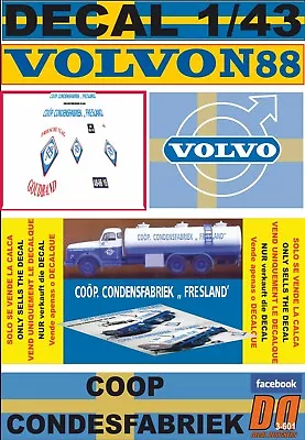 Decal 1/43 Volvo N88 Coop Condesfabriek (08) • $23