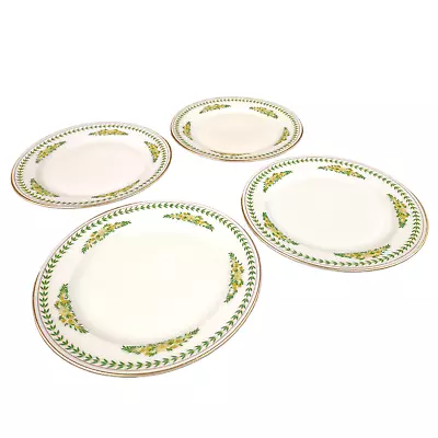 $20 • Buy Set 4 Vtg Eschenbach Roswitha Baronet China GREENBRIAR 6  Plates Germany US Zone