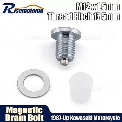 Low Profile Magnetic Drain Bolt Plug For Kawasaki KLR650 KLR 650 1987-2023 2024 • $9.99
