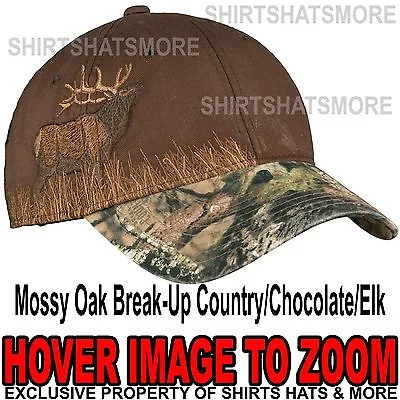 Embroidered Camo Cap Hunting Hat Mossy Oak Break-Up Country/Chocolate/Elk NEW • $9.95