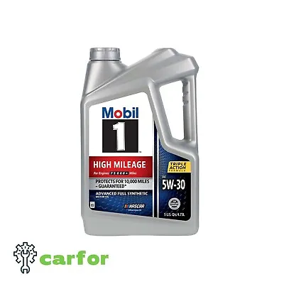 Mobil 1 High Mileage Full Synthetic Motor Oil 5W-30 5 Quart • $44.09