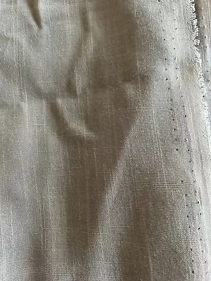 Vintage 1970s Linen Blend Drapery Lining Tan Taupe 7 Yard Bolt EXCELLENT Quality • $79.90