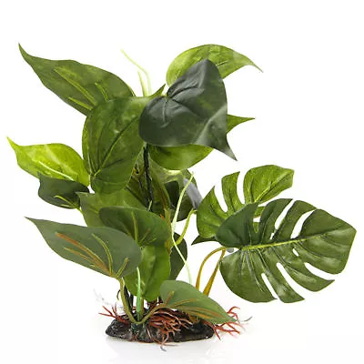 $6.99 • Buy Aquarium Fish Tank Ornament Plastic Plants Green 10-inch Tall 1220
