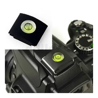 Flash Hot Shoe Cover Cap Bubble Spirit Level For Canon Nikon Olympus Camera • £3.88