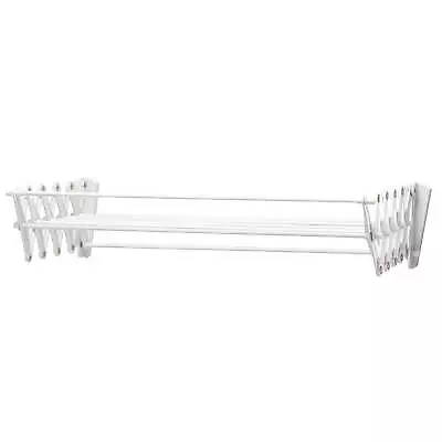 Woolite Collapsible Metal & Plastic Clothes Drying Rack White • $24.16