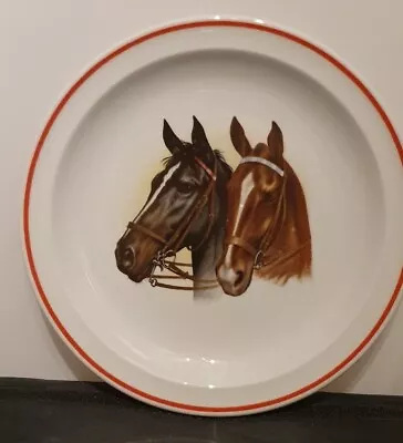 Wood &Sons Two Horse Head Horse Plate Stoke On Trent • £9.99