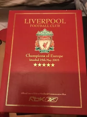 £410 • Buy Liverpool FC 2005 Limited Edition Istanbul Champions League Final Boxed Shirt
