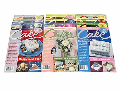 Cake Craft & Decoration Magazines 12 Issues - Jan 2003 To May 2003 • £12