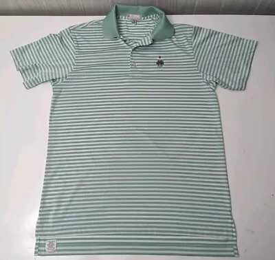 Peter Millar Summer Comfort Polo Golf Shirt Mens S Small MERION GOLF CLUB Green • $49.95