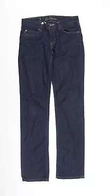 Earl Jean Womens Blue Cotton Straight Jeans Size 28 In L34 In Regular Zip • £10