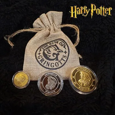 $9.98 • Buy Harry Potter Gringotts Bank Coins Hogwarts Wizarding Collectible Cosplay Prop