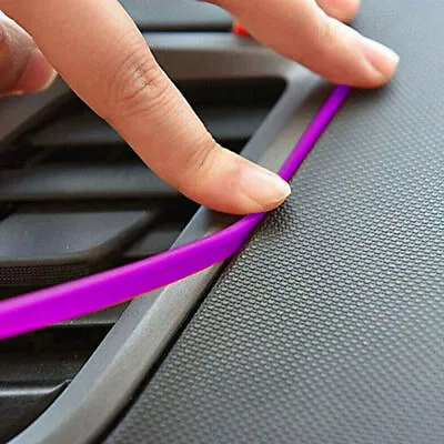 5M Purple Car Door Panel Edge Gap Strip Cover Decor Molding Trim Accessories • $8.78