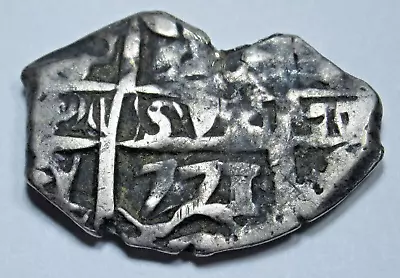 1771 Clipped Spanish Bolivia Silver 2 Reales 1700's Colonial Pirate Cob Coin • $125