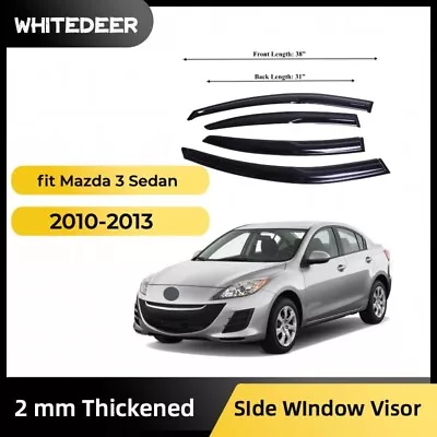 Fits Mazda 3 2010-2013 Sedan Side Window Visor Sun Rain Deflector Guard • $37.99