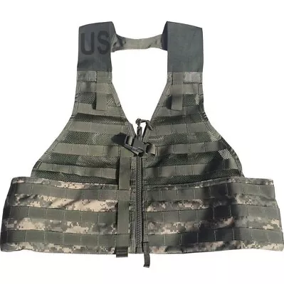 US Military ACU FLC Fighting Load Carrier LBV Tactical Vest Digital Camo MOLLE • $5