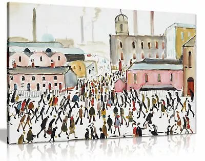 L.S Lowry Collection Painting Canvas Print Wall Art Picture Home Decor • £11.99