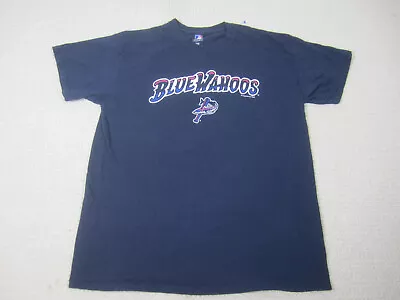 Pensacola Blue Wahoos Shirt Mens Large Minor League Baseball Miami Marlins Affi • $12.71