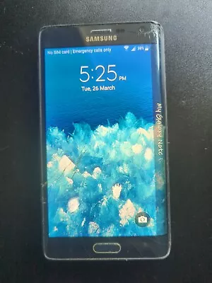 Samsung Galaxy Note Edge - White- 32GB - SM-N915G  Not Tested Screen Is Broken  • $130