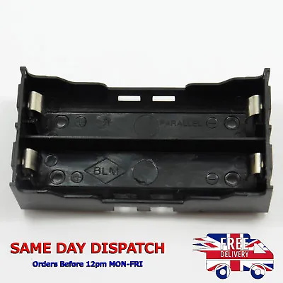 Double Li-ion Battery 18650 Hard Plastic Clip Holder Case Box 3.7V / 4.2V  F69 • £10.20