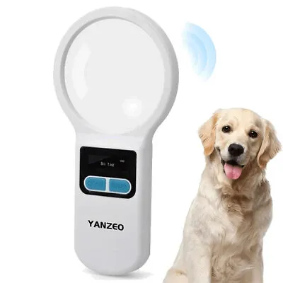 Handheld Pet ID Microchip Reader RFID Animal Tag Chip Scanner USB W/ Magnifier • $55.46