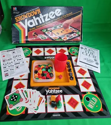Classic MB GAMES : SHOWDOWN YAHTZEE BOARDGAME - COMPLETE 1991  • £9