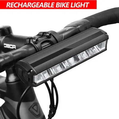 LED Bicycle Light Front Headlight Waterproof Bike Flashlight USB Rechargeable AU • $30.99