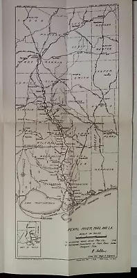 1916 PEARL RIVER MISSISSIPPI AND LOUISIANA ENGINEERING MAP 7.25 X 15.75! • $9.99
