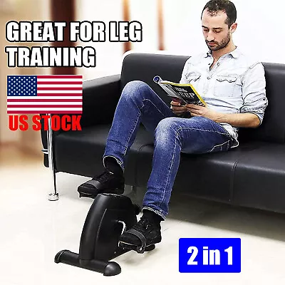 Mini Exercise Bike Pedal Exerciser Machine Foot Arm &Leg Recovery Peddle W/ LCD • $40.99