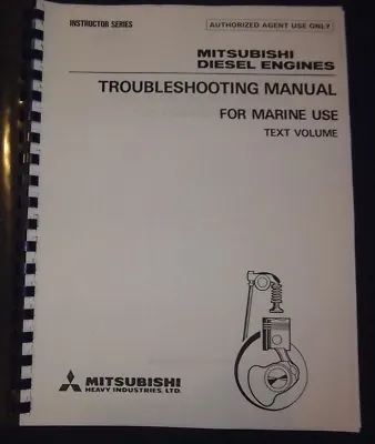 Mitsubishi Marine Diesel Engine Troubleshooting Manual • $24.99