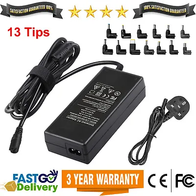 13Tips Universal Power Supply Adapter Charger For PC Laptop Notebook 90W 18V-20V • £15.99
