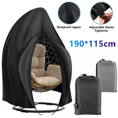 £11.97 • Buy Hanging Swing Chair Cover Waterproof Outdoor Garden Double Egg Chair Protection
