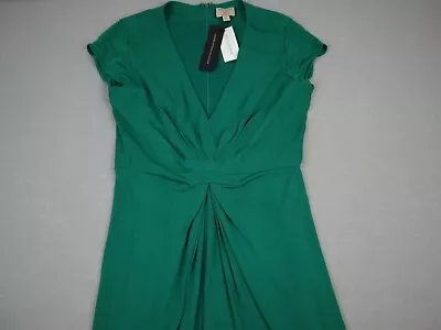 Banana Republic Dress Women 4 Green Solid ISSA A-Line Sleeveless Lining New • $29.99