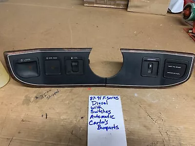 OEM 87-91 Ford F250 F350 Lower Dash Trim Panel Bezel W/Cubby LH&RH Diesel • $99