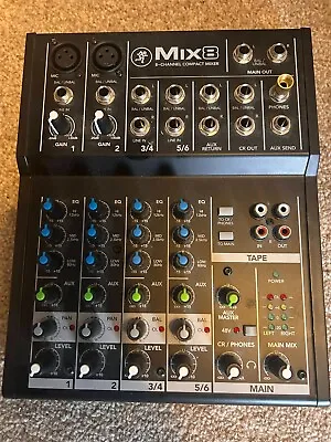 Mackie Mix8 8-Channel Compact Mixer • £85