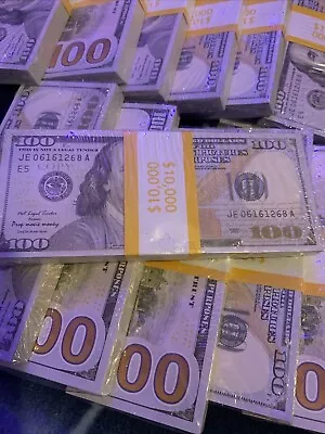 10 Stacks  Of 100 Bills Prop Fake Looks Best Toys Money For Movie Props • $55.99