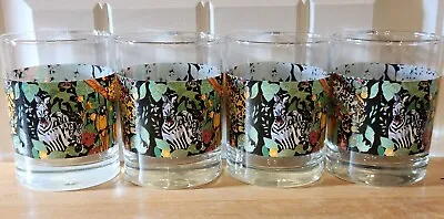 RAIN FOREST By VITROMASTER~OLD FASHIONED GLASSES~SET OF 4~MATCHES DINNERWARE  • $10
