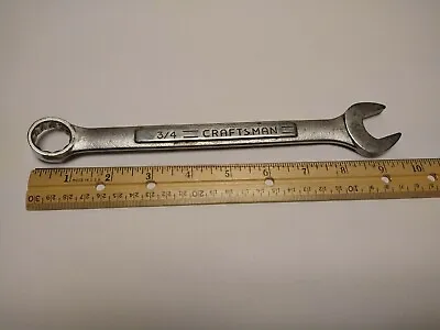 Craftsman 3/4In. Combination Wrench SAE Vintage VV 44701 Made In USA • $11.43