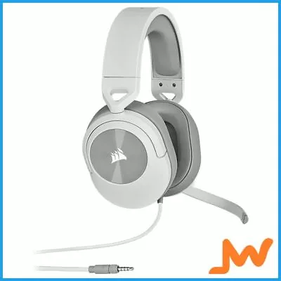 Corsair HS55 7.1 Surround Wired Gaming Headset - White • $97