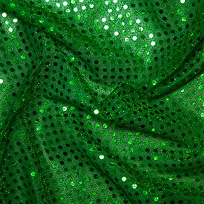 £2.99 • Buy Emerald Green Sequin Fabric - 3mm Sequin Sparkly Costume Craft Fabric Material
