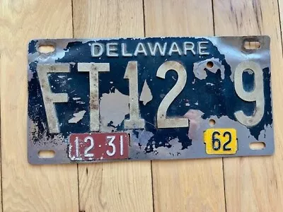 1962 Delaware License Plate • $74.99