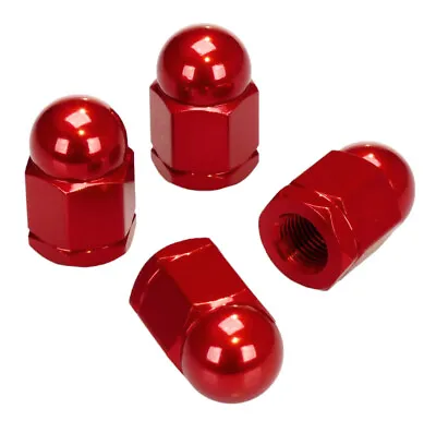 Aluminum Alloy BMX Acorn Axle Nut 3/8  X 26T - RED ANODIZED • $13.99