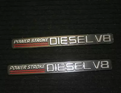 Power Stroke Diesel V8 Ford Vintage Emblems - Pair • $28