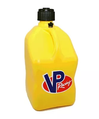 VP Racing Yellow Square 5 Gallon SCCA UTA ATV ORV Fuel Jug Gas Can Utility ORV • $39.95